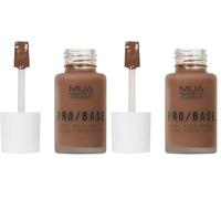 MUA Makeup Academy Pro/Base Full Coverage Long Wear Matte Finish Foundation, Shade #186, 30 ml - Vegan & Cruelty Free (Pack of 2)