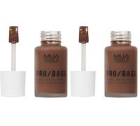 MUA Makeup Academy Pro/Base Full Coverage Long Wear Matte Finish Foundation, Shade #188, 30 ml - Vegan & Cruelty Free (Pack of 2)