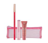MUA Makeup Academy Watermelon Sorbet Lip Trio Gift Set, Includes Lip Balm, Stylo & Liner with Reusable Bag - Vegan & Cruelty Free (Pack of 1)