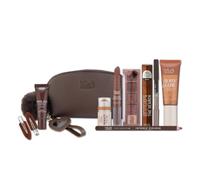 MUA Velvet Chocolate Makeup Gift Set, Includes Reusable Bag (Pack of 1) | Limited Edition 12 Piece Set, Includes Lip Liners, Balms, Eyeshadow Palette & Blush, Vegan & Cruelty Free