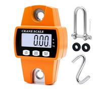 MUALROUS 300kg Mini Digital Crane Scale 300kg/600lb Electronic Hook Hanging Scales Luggage Scale for Farm Hunting Fishing Outdoor