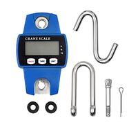 MUALROUS 300kg Mini Digital Crane Scale, 600lb Electronic Hook Hanging Scales Luggage Scale for Farm Hunting Fishing Outdoor (Blue)