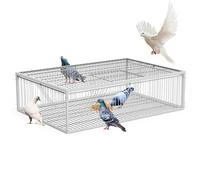 MUALROUS 93cm Pigeon Trap Cage Escape-Proof Design Pigeon Dove Bird Trap Cage Small Birds Folding One-Way Entrance Outdoor Patio Garden Farm Warehouse Humane for Sparrow Mouse