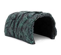 MUALROUS Aquarium Cave Reptile Rock Hideout Reptile Rock Hide Cave Fish Tank Ornaments Reptile Hide Away Turtle Basking Platform for Bearded Dragon Tortoise Small Lizards Amphibians