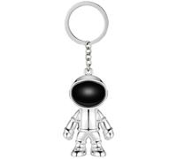 MUAMAX Cool Astronaut Keychain Pendant, Space Robot Keyring for Men Women, Car Key Holder, Bag charm,Gifts for Boys Girls (Silver)