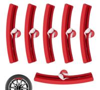 Muanwk 6 Pcs Tyre Machine Rim Protectors, Rim Protectors For Tyre Changer | Wheel Rim Protector, Tyre Wheel Changing Edge Savers Tool, Tire Changing Saver Tool for Car Motorcycle Bicycle(Red)