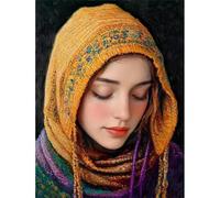 Muaor Frameless Paint by Numbers for Adults 50x65cm,Gentle Girl Paint by Numbers Kits for Beginners,DIY Acrylic Oil Painting by Number kit Art Craft for Home Wall Decor Gifts