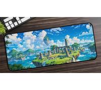 Muaor Gaming Mouse Mat Beautiful Island, Large mouse Pad 1500x800mm Thickness 3MM, Improved Precision and Speed, Non-Slip Base Mousepad with Stitched Edges for Gaming, Office & Home