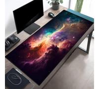 Muaor Gaming Mouse Pad 700x300x3mm Computer Keyboard Extended mouse mat, Mousepad XXL with Non-Slip Rubber Base Stitched Edges, Large Desk Mat for Home Office Work(Vast Space)