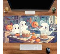Muaor Gaming Mouse Pad 900x300x2mm Computer Keyboard Extended mouse mat, Mousepad XXL with Non-Slip Rubber Base Stitched Edges, Large Desk Mat for Home Office Work(Kitchen Ghost)