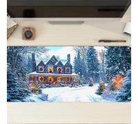 Muaor Gaming Mouse Pad 900x300x3mm Computer Keyboard Extended mouse mat, Mousepad XXL with Non-Slip Rubber Base Stitched Edges, Large Desk Mat for Home Office Work(Winter Garden)