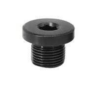 Muarted 1/2/4/6/8/10PCS Flange Plug Screw M8 M10 M12 M14 M16 M18 M20 M22 M24 M26 M27 M30 M33 M36 M42 M48 M60 Inner Hexagon Drive Seal Bolt Black Carbon Steel(M60 x 2mm (1pc))