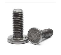 Muarted 20/30/50/100pcs Iron Welding Screws Three Point Position M5 M6 M8 M10 Size Studs Male Bolts Auto Machinery Parts Fasteners Standard Thread Pitch(40mm,M8 (30pcs))