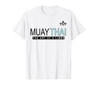Muay Thai Art of 8 Limbs Thai Boxing Kickboxing Graphic Value Graphic T-Shirt, Men, White, S