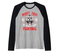 Muay Thai Art of Eight Limbs Sak Yant Thai Boxing MMA Arts Raglan Baseball Tee