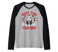 Muay Thai Art of Eight Limbs Sak Yant Thai Boxing MMA Arts Raglan Baseball Tee