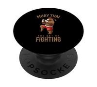 Muay Thai Bear The Art Of Fighting MMA Boxing PopSockets Adhesive PopGrip