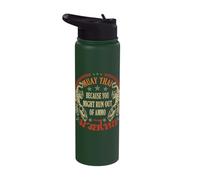 Muay Thai Because You Run Might Out of Ammo Thai Boxing Stainless Steel Insulated Water Bottle