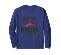 Muay Thai Boxing Fighter Warrior of The Ring Long Sleeve T-Shirt