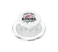 Muay Thai Boxing Fighter Warrior of the Ring PopSockets PopGrip for MagSafe