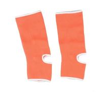 Muay Thai Boxing MMA Ankle Wraps with Comfortable Foot Sleeve Support Offering Stability and Protection in Physical Activities (Orange M)