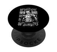 Muay Thai Boxing MMA Fighter Frankenstein Fight Fright PopSockets Adhesive PopGrip