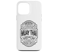 Muay Thai Boxing MMA Fighter Vintage Whiskey Label Case for iPhone 13 Pro Max