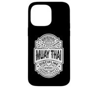 Muay Thai Boxing MMA Fighter Vintage Whiskey Label Case for iPhone 14 Pro Max
