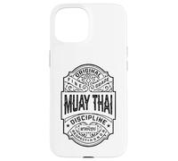 Muay Thai Boxing MMA Fighter Vintage Whiskey Label Case for iPhone 15