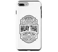 Muay Thai Boxing MMA Fighter Vintage Whiskey Label Case for iPhone 7 Plus/8 Plus