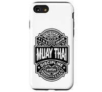 Muay Thai Boxing MMA Fighter Vintage Whiskey Label Case for iPhone SE (2020) / 7/8