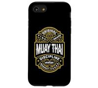 Muay Thai Boxing MMA Fighter Vintage Whiskey Label Case for iPhone SE (2020) / 7/8
