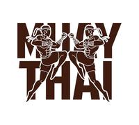 Muay Thai Fight Club MMA Fighting Martial Arts Fine Carving Stickers 51x67.2cm Glass Stickers Coffee