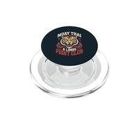 Muay Thai Fighter Tiger 8 Limbs Thai Boxing PopSockets PopGrip for MagSafe