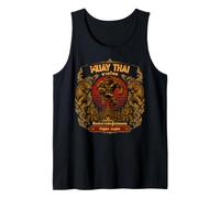 Muay Thai Gorilla Golden Ornament Crest Art Tank Top