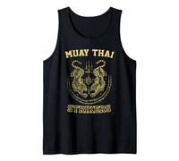 Muay Thai Kickboxing Fighter MMA Tiger Sak Yant Tank Top