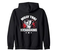 Muay Thai Kickboxing Traditional Techniques Zip Hoodie