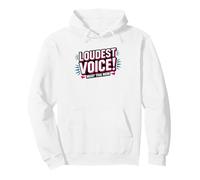 Muay Thai Mama Loudest Voice Gym Fighter Raising Mom Martial Pullover Hoodie