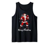 Muay Thai Martial Arts Boxer Boxing Santa Merry Christmas Tank Top