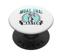 Muay Thai Master Boxing Fighter Martial Arts Hobby PopSockets Adhesive PopGrip