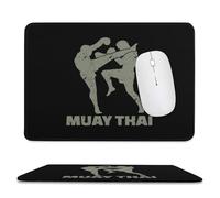 Muay Thai Mouse Pad Waterproof Ultra-Thin Non-Slip Rubber Base Square Mouse Mat Gaming Mousepad 7.9"x9.4"