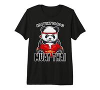 Muay Thai Panda All I Want to Do is Cute Bear Boxer Premium T-Shirt