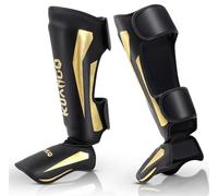 Muay Thai Shin Guards, Kickboxing Leg Guard with Instep Protection, MMA Training Equipment for Sparring, BJJ, Karate, Boxing, Taekwondo