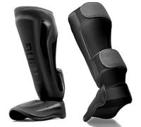 Muay Thai Shin Guards, Kickboxing Shin Guards Leg Guard with Instep Protection, MMA Training Equipment, Sparring Training Gear, BJJ Karate Boxing Taekwondo A,M