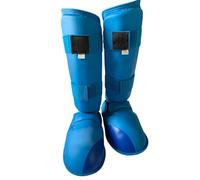 Muay Thai Shin Guards, Kickboxing Shin Guards, PU Leather Fabrics Karate Shin and Instep Guard Karate Shin Protector, Shin Guards Muay Thai for BJJ, Karate, Taekwondo A,XL(170-190cm)