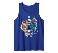Muay Thai Thailand Boxing Tank Top, Men, Royal Blue, XX-Large