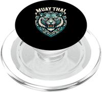 Muay Thai Tiger Street Fight Thai Boxing Kickboxing Boxer PopSockets PopGrip for MagSafe