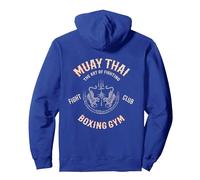 Muay Thai Tigers - MMA Fighting Thai Boxing Pullover Hoodie, Adult Unisex, Royal Blue, X-Large