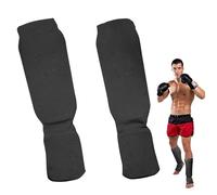 Muays Thai Leg - Breathable Gear For Martial Arts, MMA Kicking Sparring Training, Karate Boxing Taekwondos | Shin Guard Shield Padding Men Combat Sports Professional Competition Safety Equipment