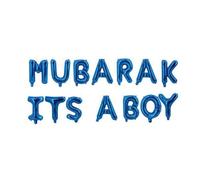 Mubarak Its A Boy 16inch Balloon Banner